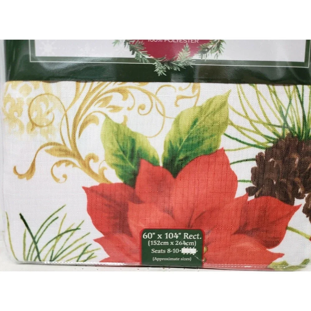Printed Linen Tablecloth 60